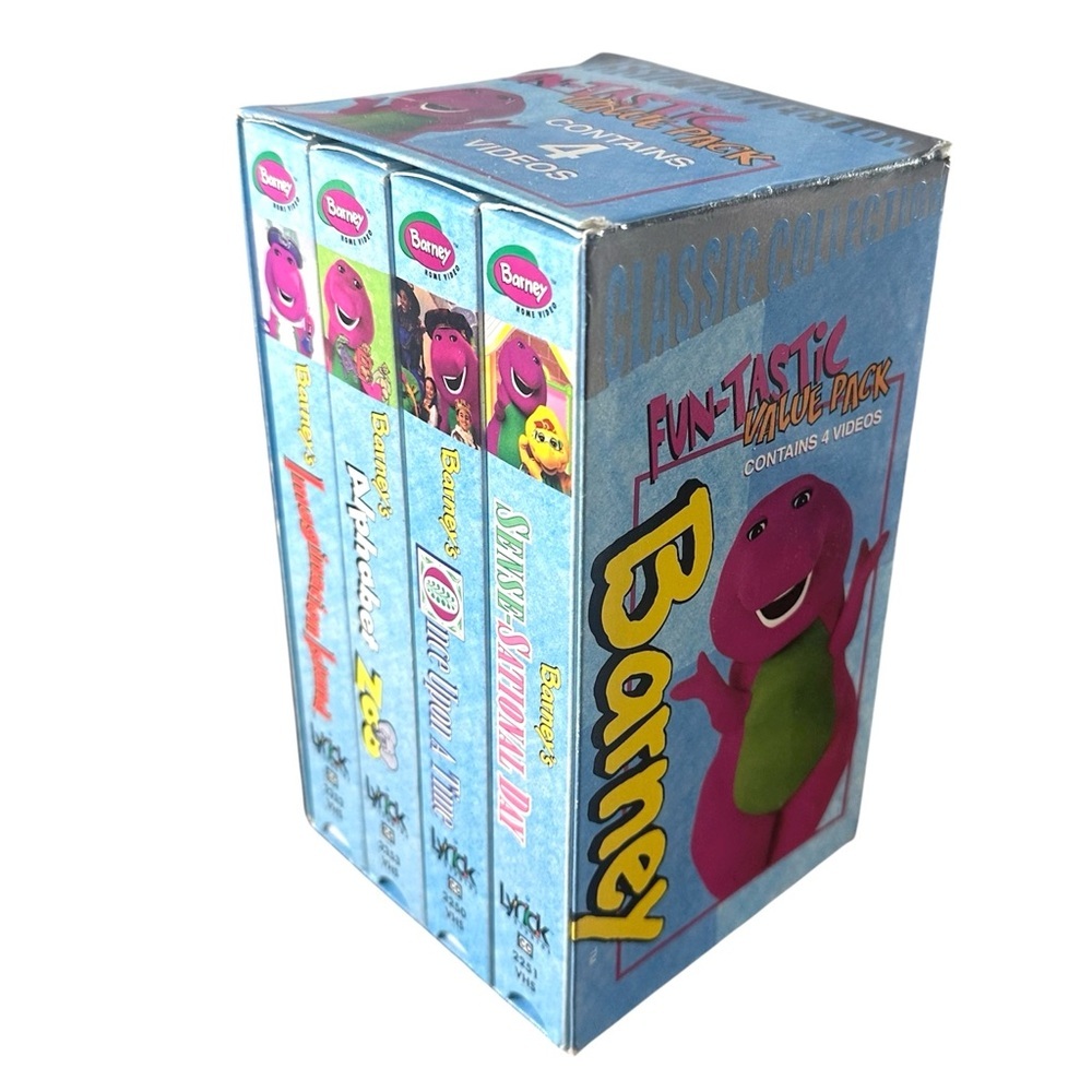 Barney Classic Collection Fun-tastic Value Pack‎ VHS 4-Tape Set Show Collection